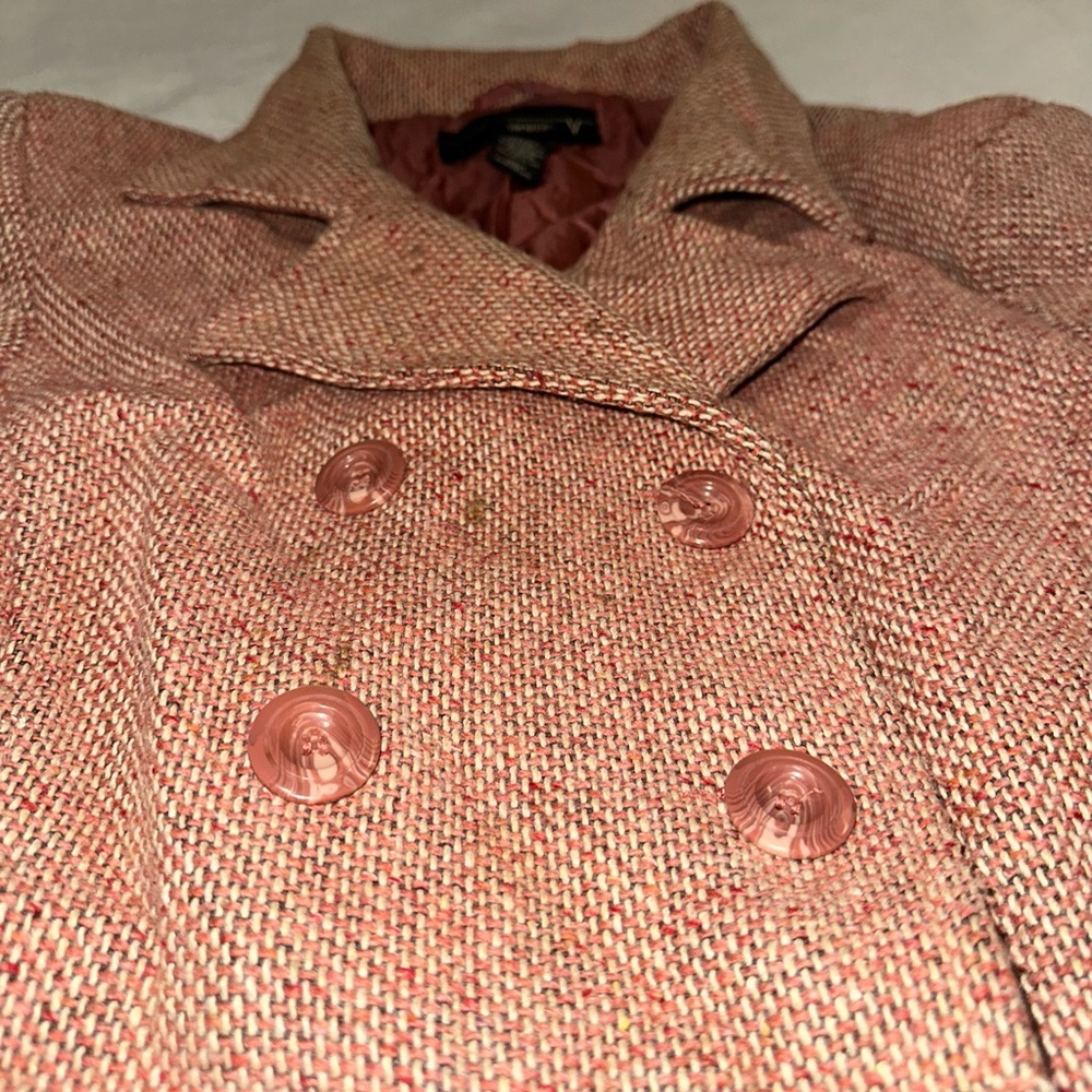 Mid length rose color coat